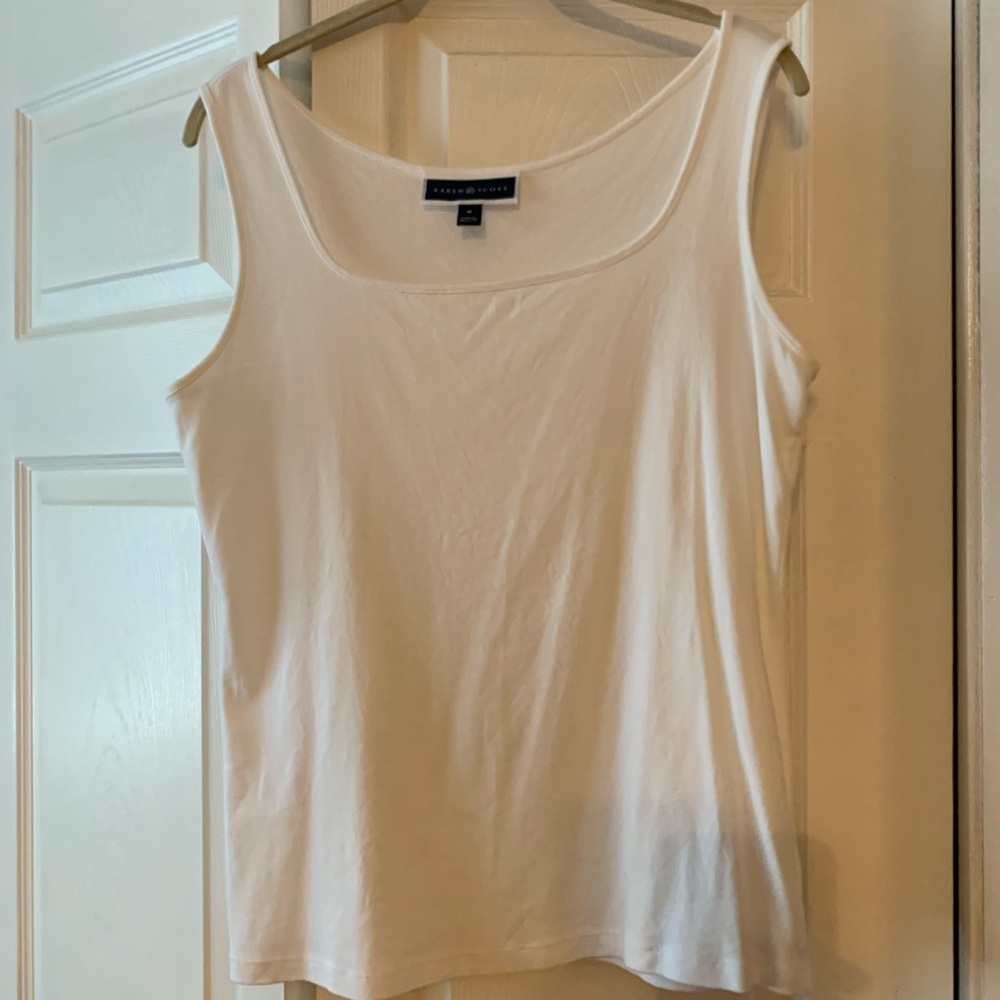 Karen Scott Women’s Square Neck Tank, Like New, Medium - Picture 2 of 12